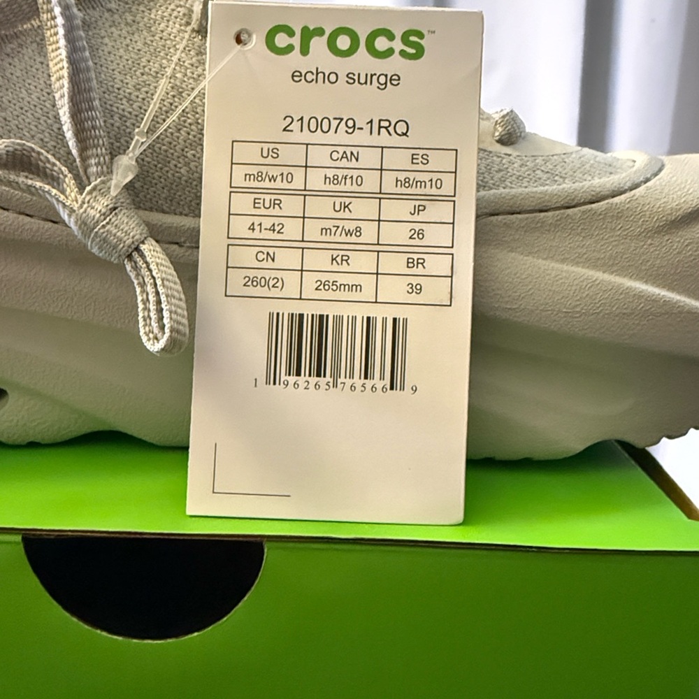CROCS Mens Light Gray Sneakers - Picture 4 of 4
